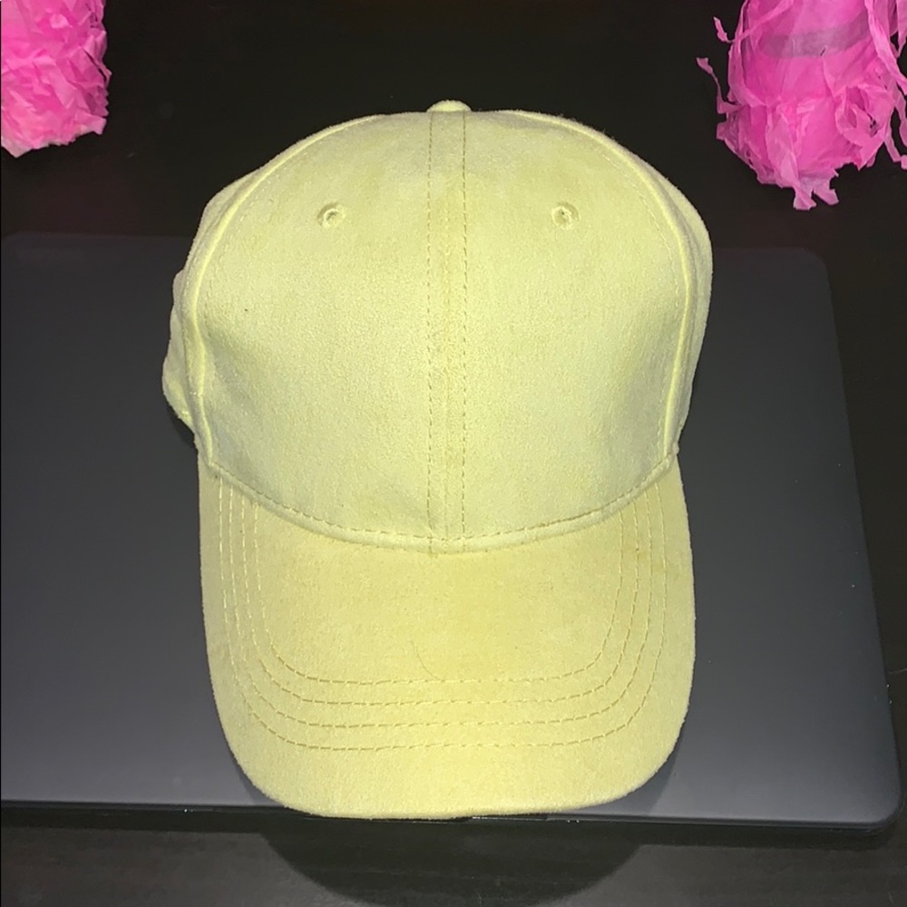 Neon yellow hat